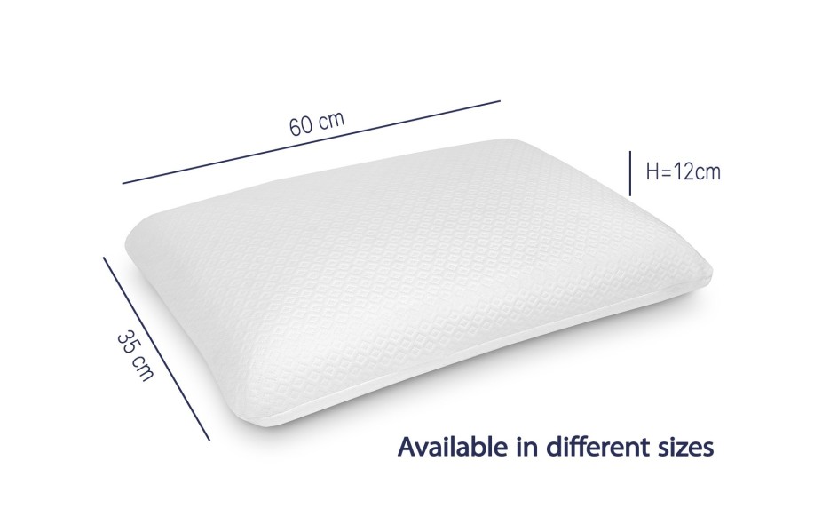 VISCOELASTIC COMFORT PILLOW - HEIGHT 12 CM