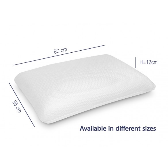 VISCOELASTIC COMFORT PILLOW - HEIGHT 12 CM